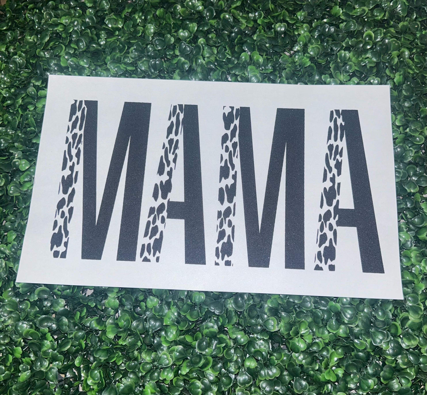 Mama with Print&nbsp; Screen Print Heat Transfer &nbsp;