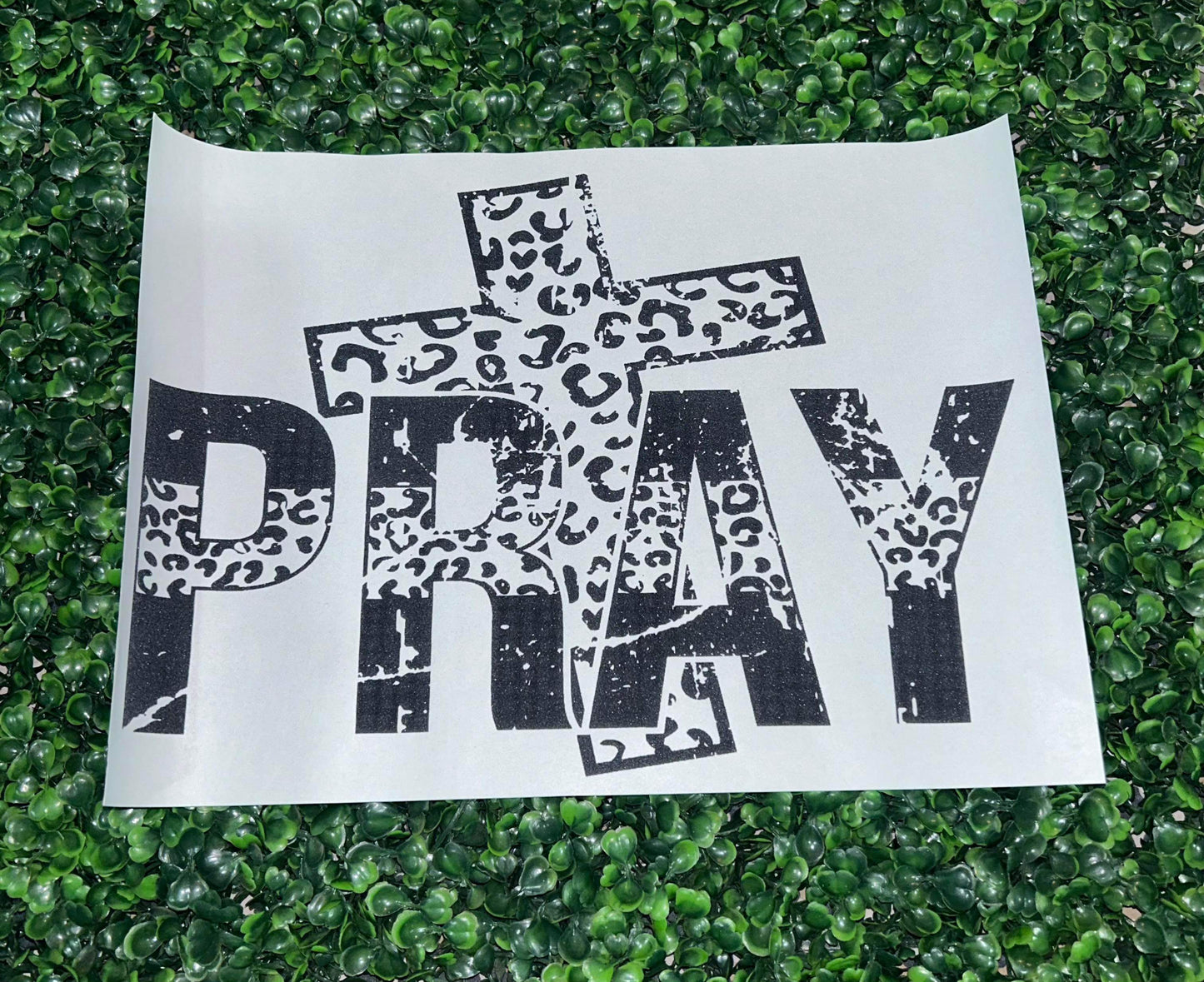 Pray Screen Print Heat Transfer