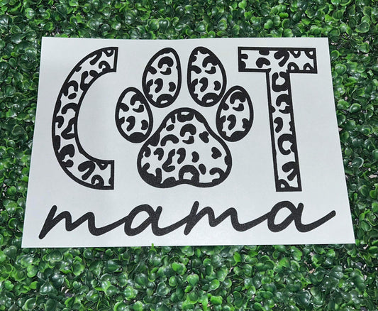 Cat Mama Screen Print Heat Transfer